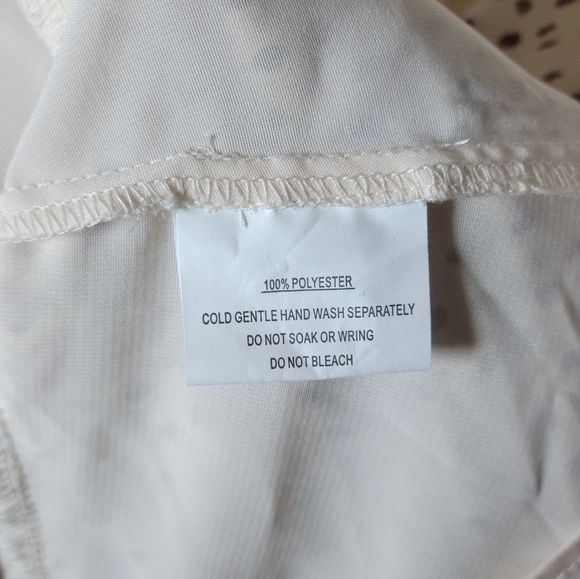 Princess Polly String of Love Cream and Brown Ruffle Romper Size 8 - Picture 12 of 12